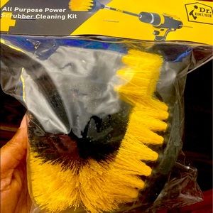 4 piece drill scrubber brush set